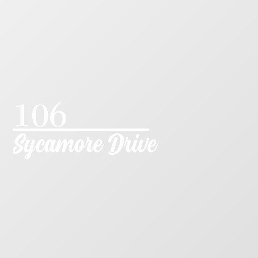 Personalized Mailbox Sticker Custom Name Address (Blatt)