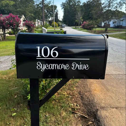 Personalized Mailbox Sticker Custom Name Address