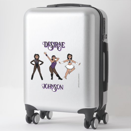 Personalized Majorette / 3- Style Sheer Black #2 Aufkleber (Koffer)