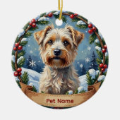 Personalized Maltese Christmas Keramik Ornament (Vorne)