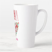 Personalized Mama Heart Floral Custom Gift Milchtasse (Rechts)