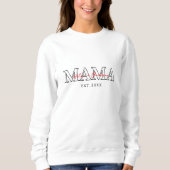 Personalized Mama Hoodie with Name and Year (Vorderseite)