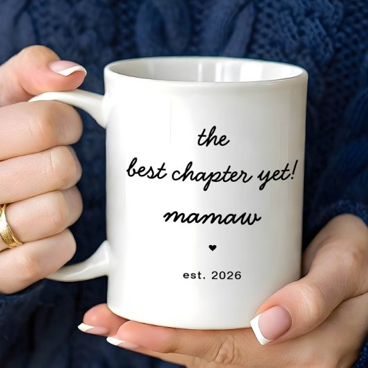 Personalized Mamaw Mug Best Chapter Yet Kaffeetasse