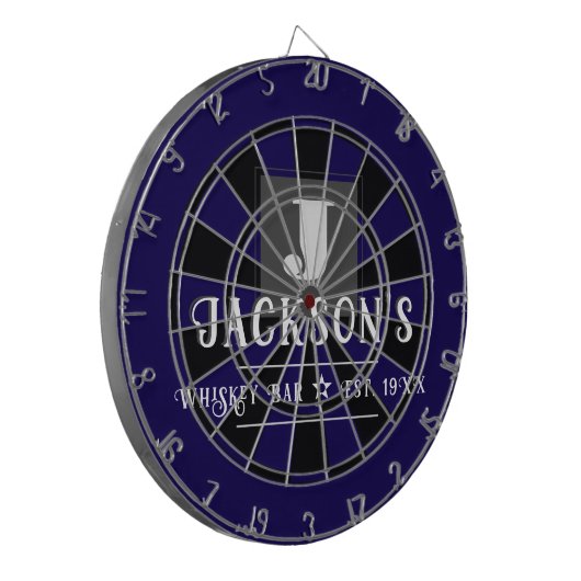 Personalized Man Cave Custom Bar Name Dartscheibe (Vorderseite Links)