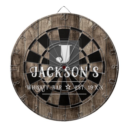 Personalized Man Cave Custom Bar Name Dartscheibe (vorne)