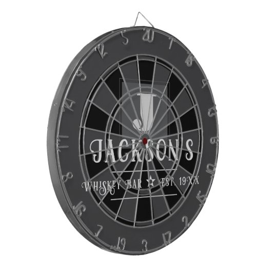 Personalized Man Cave Custom Bar Name Dartscheibe (Vorderseite Links)