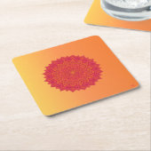 Personalized Mandala Paper Coasters Rechteckiger Pappuntersetzer (angewinkelt)