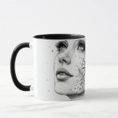 Personalized Map Compass Woman Art Vintage Chic Tasse (Links)