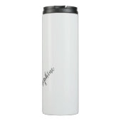 Personalized Map Compass Woman Art Vintage Chic Thermosbecher (Rückseite)