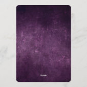 Personalized Map of Love Journey Wedding Einladung (Rückseite)