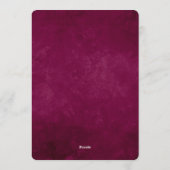 Personalized Map of Our Love Journey Save the Date Einladung (Rückseite)