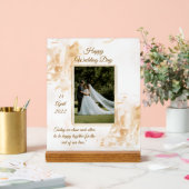 Personalized Marble & Gold Wedding Acrylschild (Hochzeit)