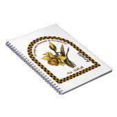 Personalized March Birth Month Flower Notebook Notizblock (Rechte Seite)
