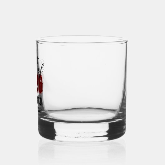 Personalized Maroon Black Class of 2026 Graduation Whiskyglas (Links)