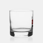 Personalized Maroon Black Class of 2026 Graduation Whiskyglas (Rechts)