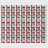 Personalized Maroon Class of 2026 Graduation Geschenkpapier (Flach)