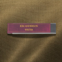 Personalized Maroon Leather Look