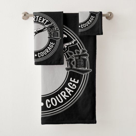 Personalized Martial Arts JUDO Japan Kampf Sport Badhandtuch Set (Insitu)