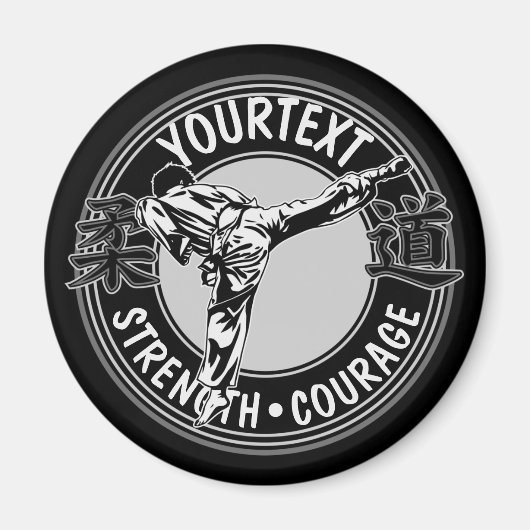 Personalized Martial Arts JUDO Japan Kampf Sport Magnet (Vorne)