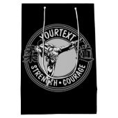 Personalized Martial Arts JUDO Japan Kampf Sport Mittlere Geschenktüte (Rückseite)