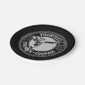 Personalized Martial Arts JUDO Japan Kampf Sport Pappteller (Schrägansicht)