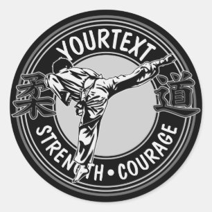 Personalized Martial Arts JUDO Japan Kampf Sport Runder Aufkleber