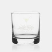 Personalized Martini Candy Cane Cocktail Couples Whiskyglas (Rückseite)
