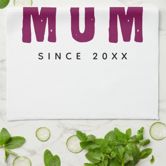 Personalized Massage Kitchen Towel – Best Mom Ever Geschirrtuch (Gefaltet)
