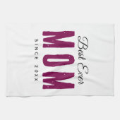 Personalized Massage Kitchen Towel – Best Mom Ever Geschirrtuch (Horizontal)