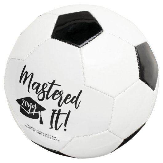 Personalized Masters Degree Graduation Mastered It Fußball (Dreiviertel)
