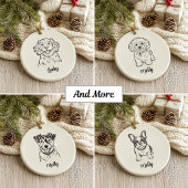 Personalized Mastiff Dog Christmas Keramik Ornament