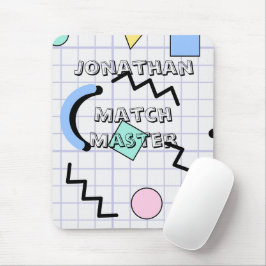 Personalized match and grap with abstract Kids Mousepad