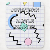 Personalized match and grap with abstract Kids Mousepad (Vorne)