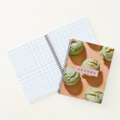 Personalized Matcha Ice Cream Scoop  Notizblock (Innenseite)