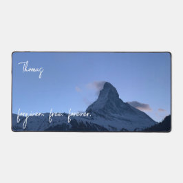 Personalized Matterhorn Photo Forgiven Christian  Schreibtischunterlage