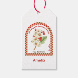 Personalized May Birth Flower Geschenkanhänger