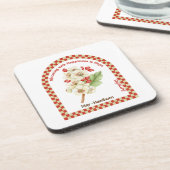 Personalized May Birth Month Flower Coaster Getränkeuntersetzer (Linke Seite)