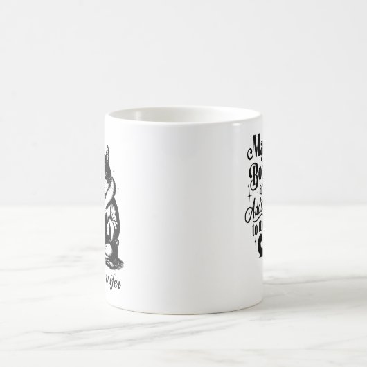 Personalized Maybe Books Are Addicted To Me Kaffeetasse (Mittel)