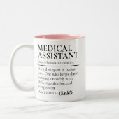 Personalized Medical Assistant Mug Thank You Gift Zweifarbige Tasse (Links)