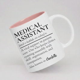 Personalized Medical Assistant Mug Thank You Gift Zweifarbige Tasse