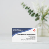 Personalized Medical Hospital Employee Visitenkarte (Stehend Vorderseite)