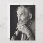 Personalized Memorial Card Custom Foto Sympathy Dankeskarte (Vorderseite)