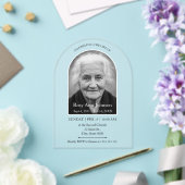 Personalized Memorial Funeral Photo  Acryleinladungen (Insitu (Hochzeit))