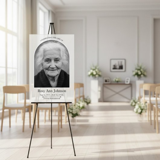 Personalized Memorial Funeral Photo  Acrylschild