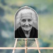 Personalized Memorial Funeral Photo  Acrylschild (Neutral)