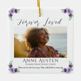 Personalized Memorial Glass Ornament | Keepsake