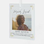 Personalized Memorial Glass Ornament | Keepsake Aus Glas (Vorderseite links)