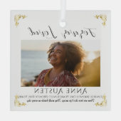 Personalized Memorial Glass Ornament | Keepsake Aus Glas (Rückseite)