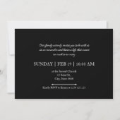 Personalized Memorial Invitation with 3 Photos Einladung (Rückseite)