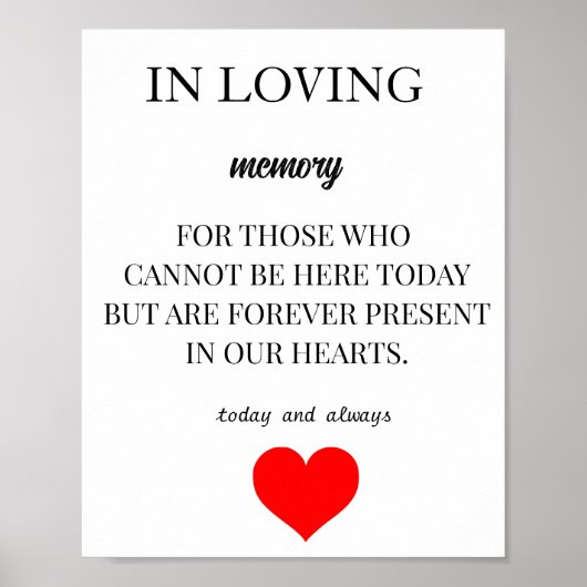 Personalized Memorial Keepsakes – Honor Loved Ones Poster (Vorne)